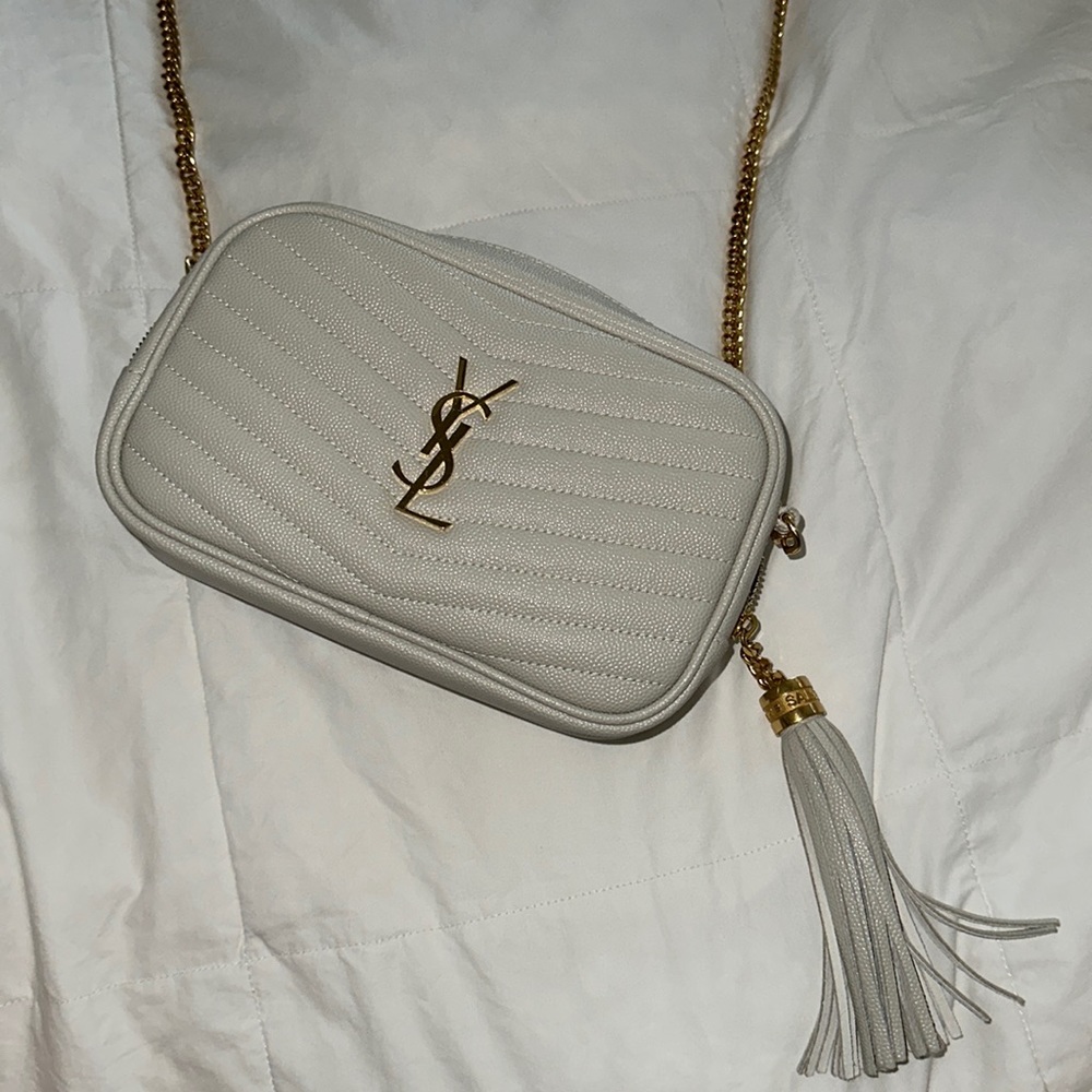 Saint Laurent mini Lou quilted camera bag